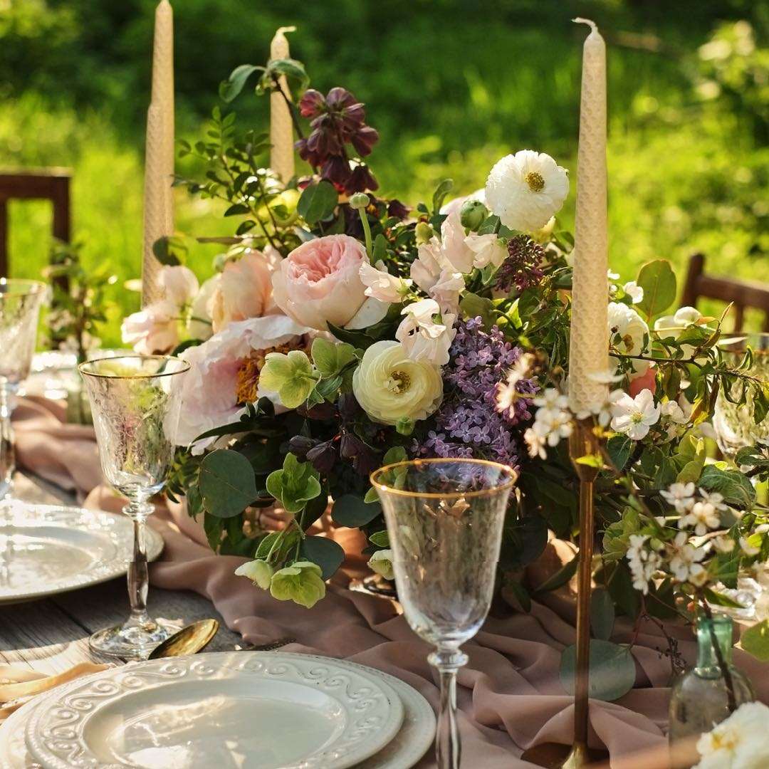 Beeswax candlesticks