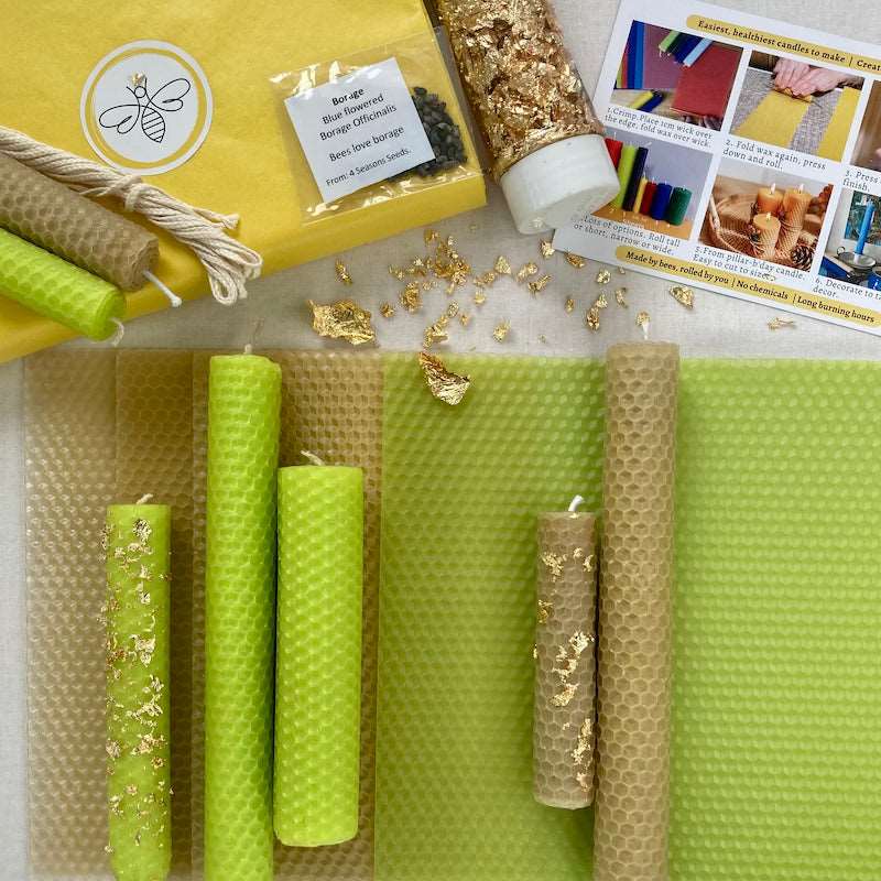 DIY Beeswax candles kits