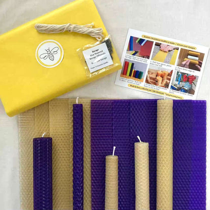 DIY Beeswax candles kits